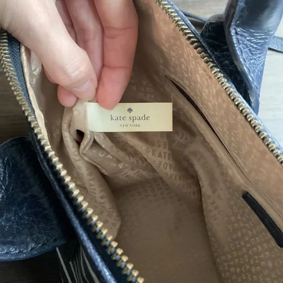 Kate Spade Navy Nautical Striped Leather Bag - Picture 11 of 14